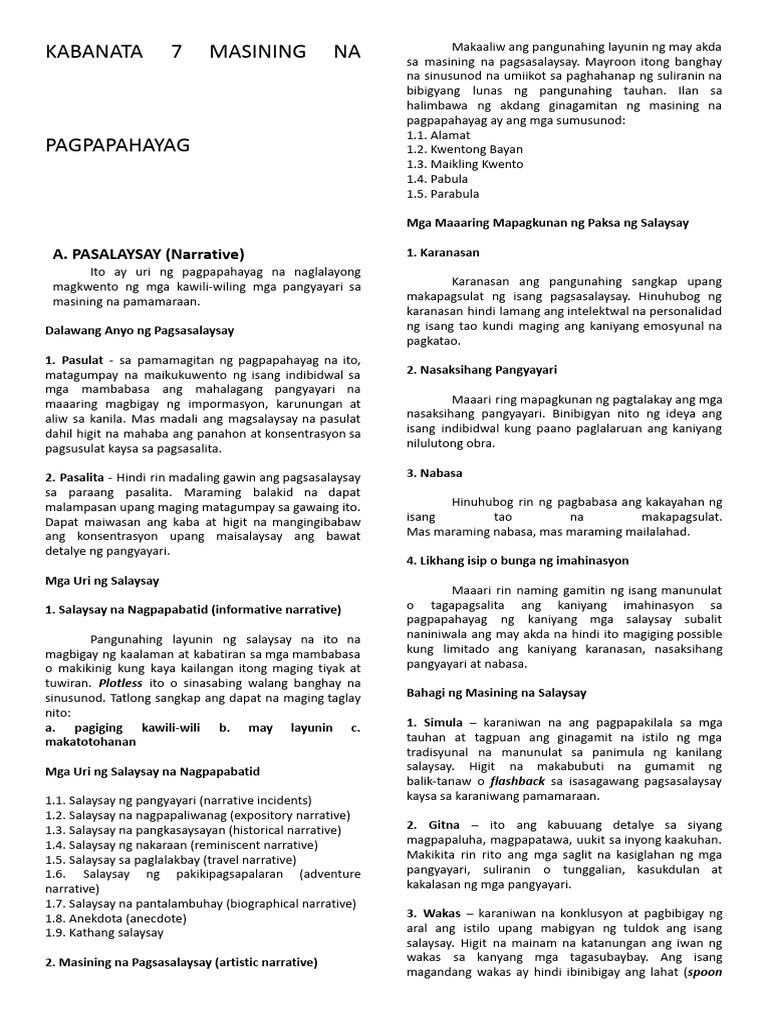 Fil 2 Prefinal Notes | PDF