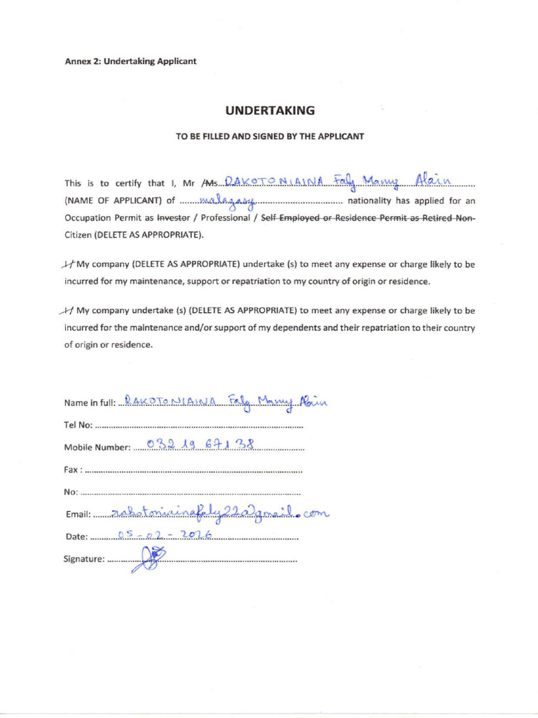 Undertaking 1 | PDF