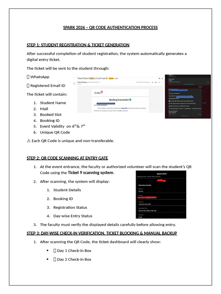 Spark 2026 QR Scanning | PDF