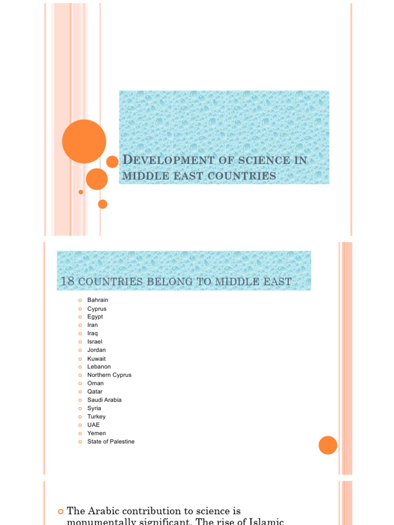 GE 7 Development of Science in MIDDLE EAST | PDF