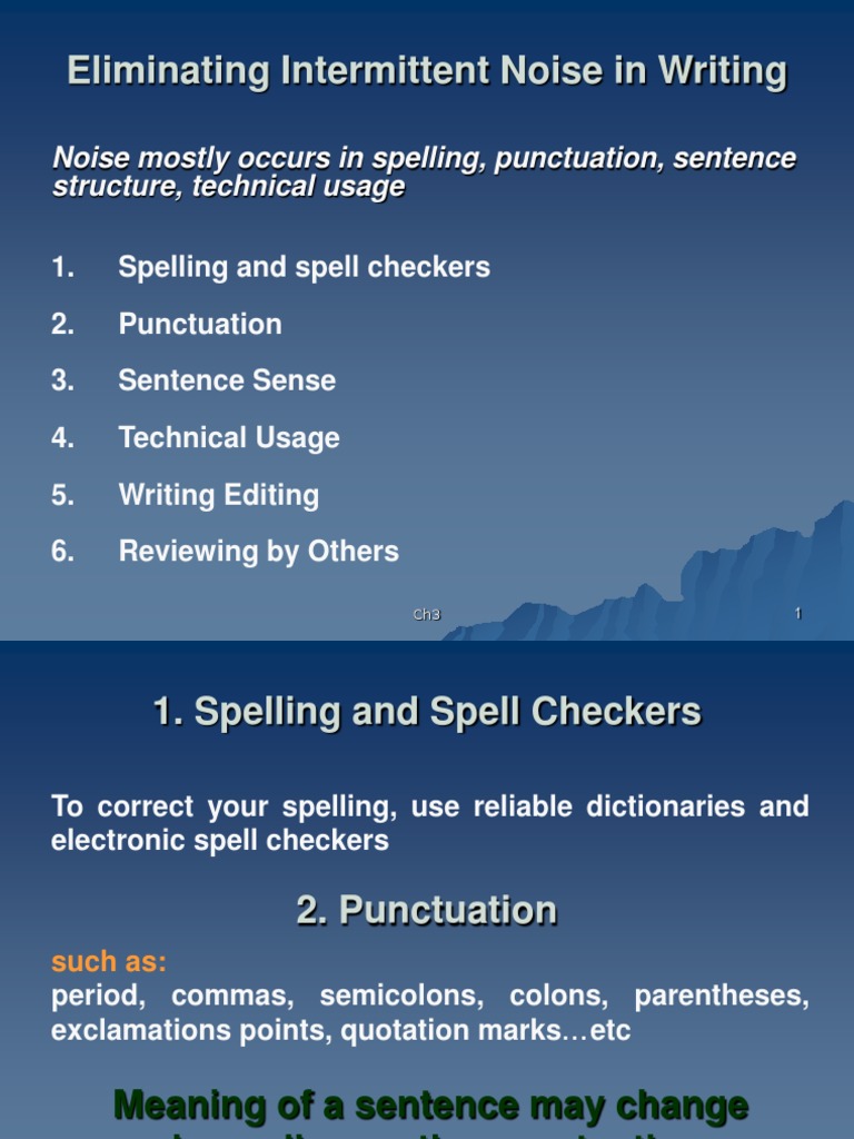03_Eliminating Intermittent Noise in Writing (Ch3) Punctuation Comma
