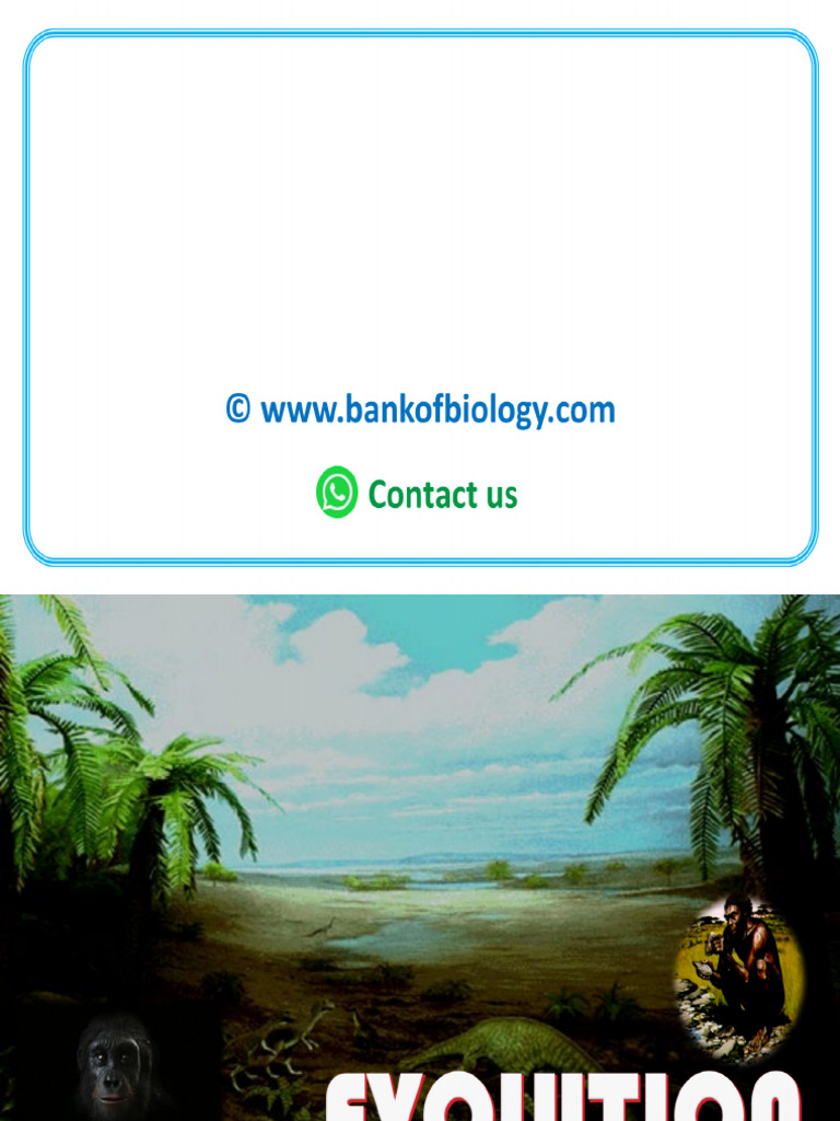 Part 1 of Evolution (Biology) Part 2 of Evolution (Biology) Ch-3 | PDF