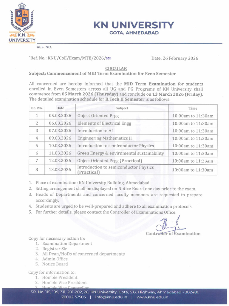 Mid Term Exam Feb 2026 | PDF
