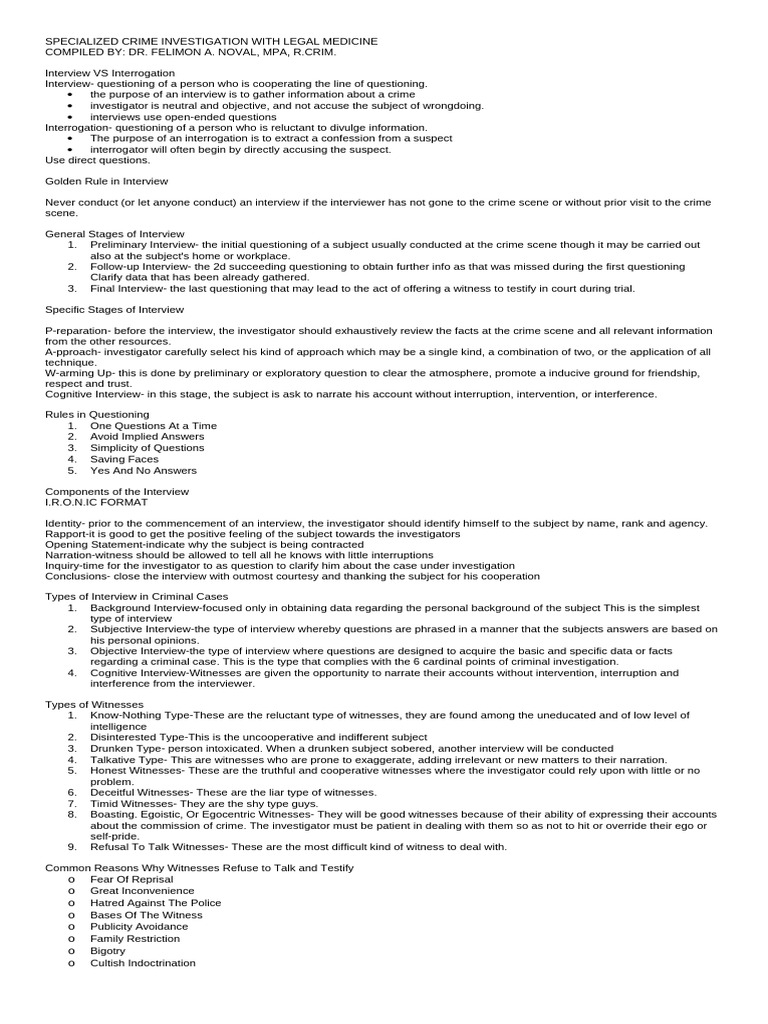 Cdi Notes | PDF