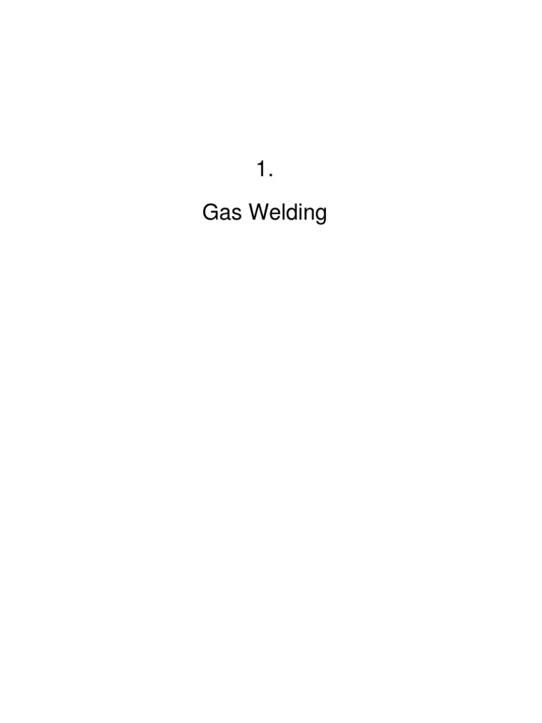 Chapter1 - Gas - Welding | PDF | Propane | Welding