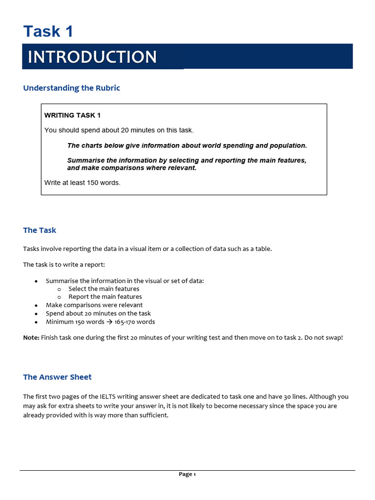 Task 1 - Line Graphs | PDF