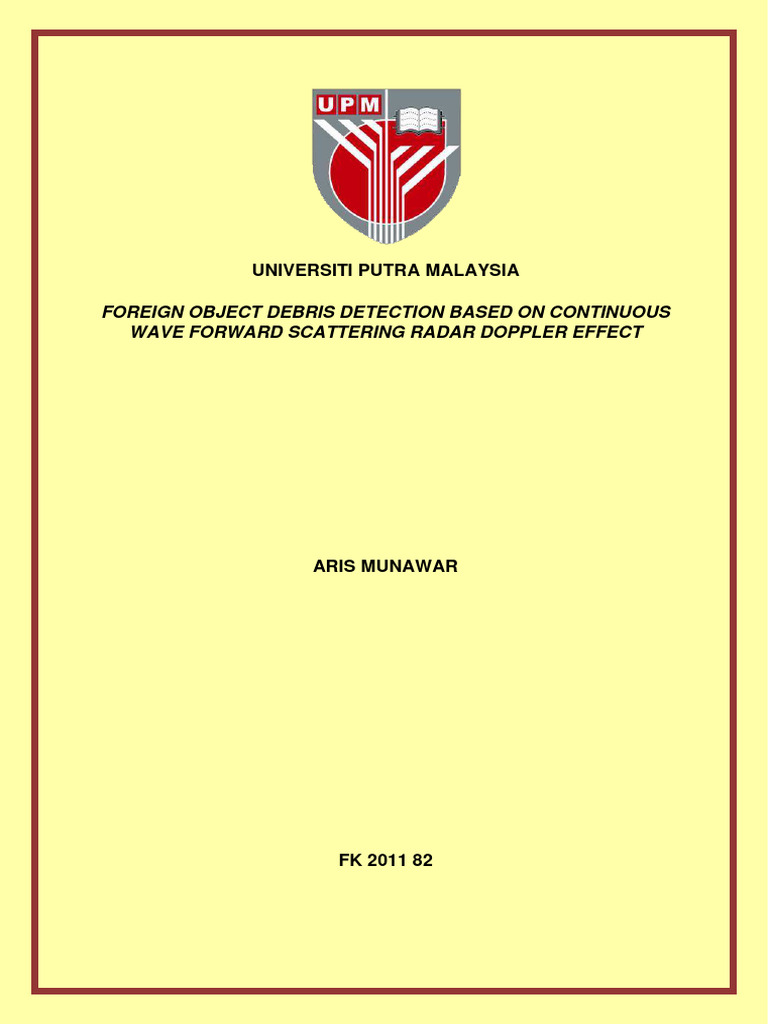 Foreign Object Debris Detection Based On | PDF