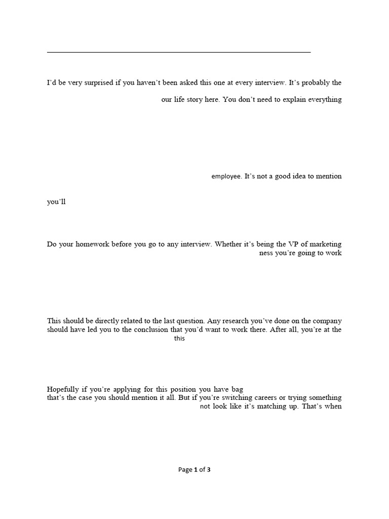 Interview Questions and Answers | PDF