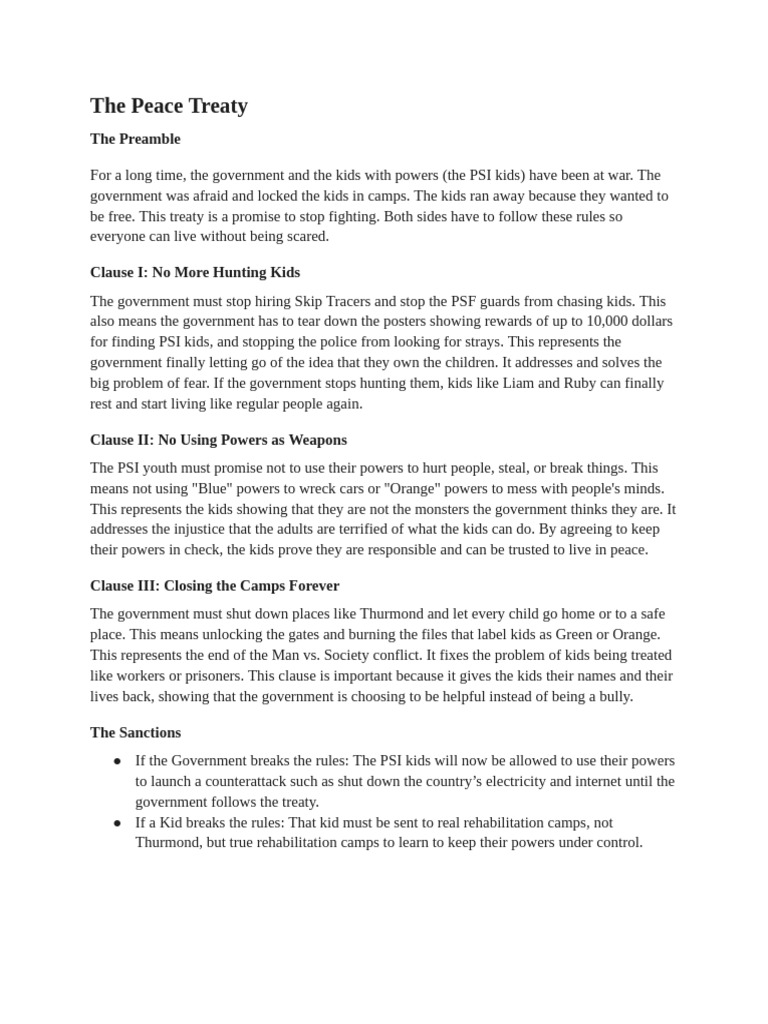 Peace Treaty | PDF