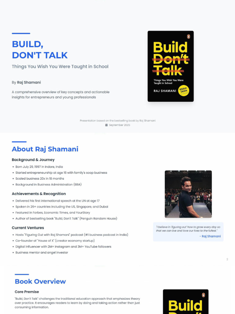 Build Dont Talk | PDF