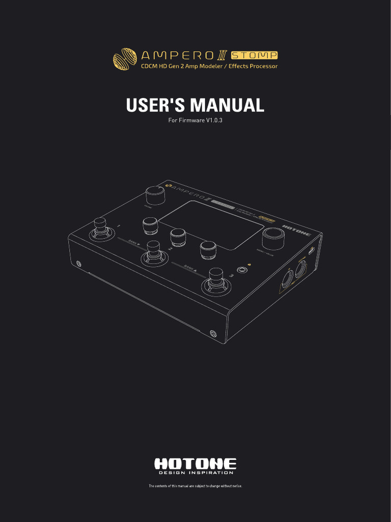 Httpsallaccess - co.Jphotoneampero2stompdocAmpero2stomp Manual JP PDF | PDF