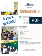 Wellness Health Fair Flyer