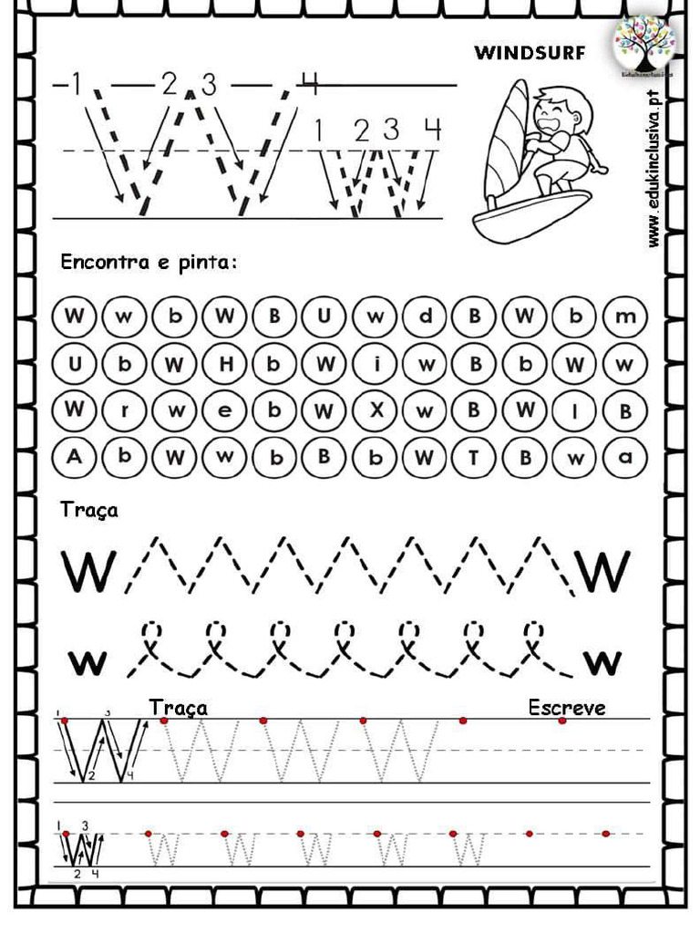 Alfabeto Letra W | PDF