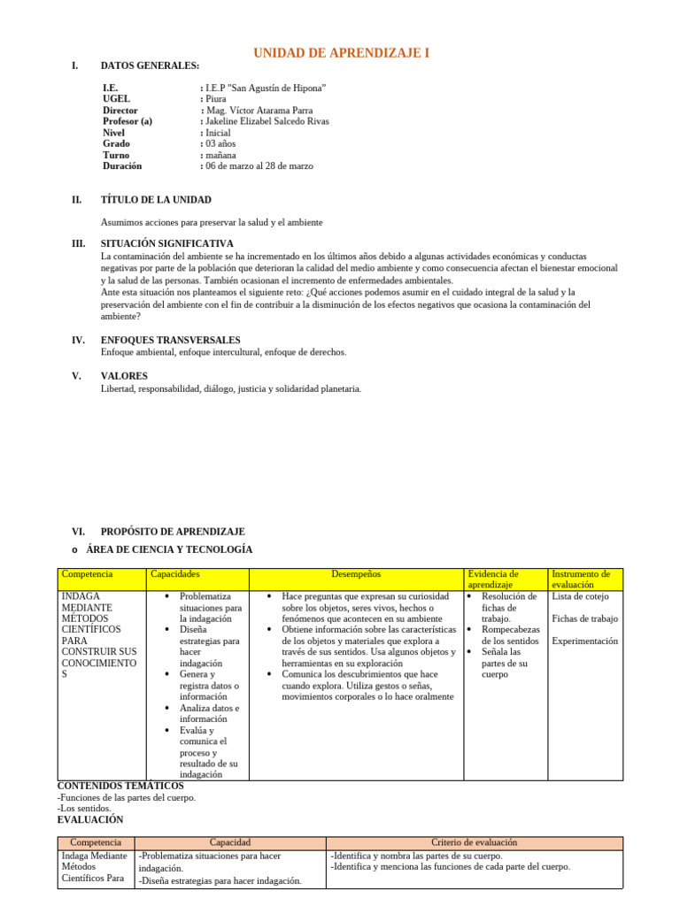 Unidad de Aprendizaje 1 | PDF