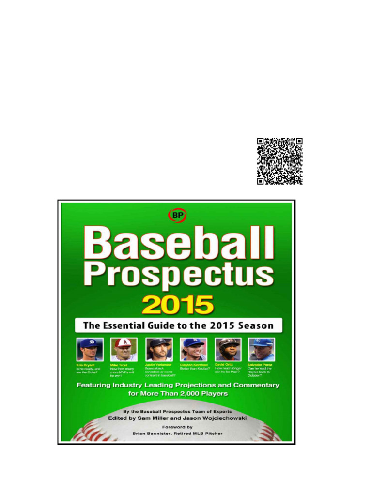 Baseball Prospectus 2015 Prospectus Baseball | PDF