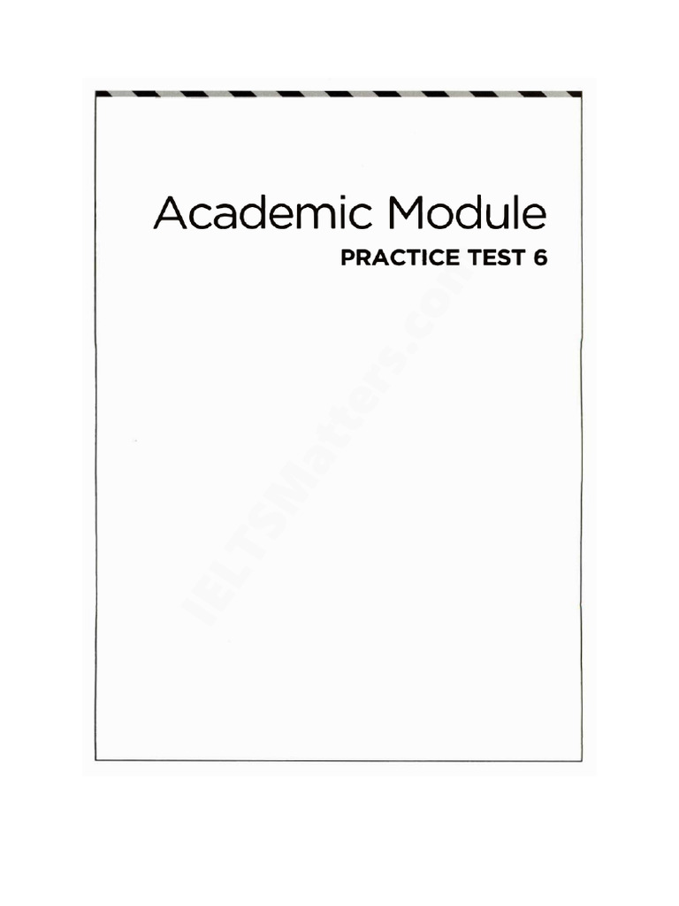 Ielts Mock Test 6 | PDF