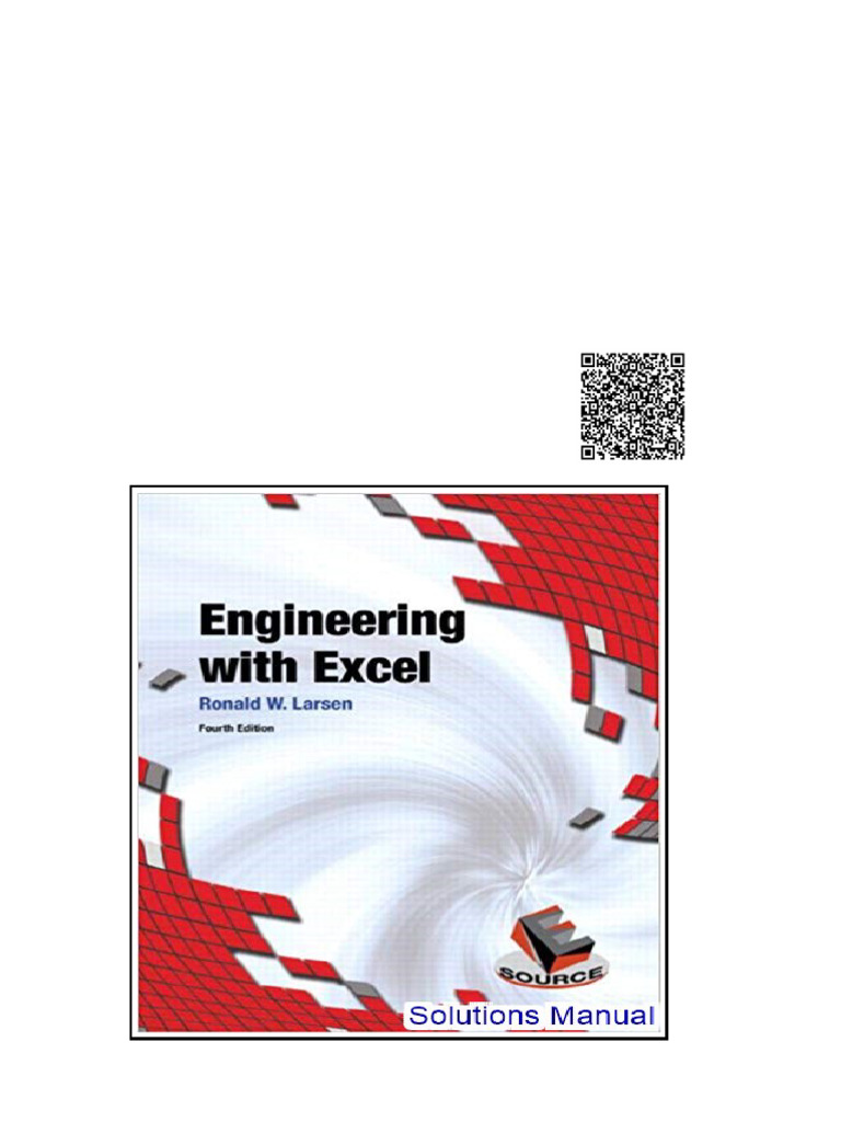 Engineering With Excel 4th Edition Larsen Solutions Manual | PDF