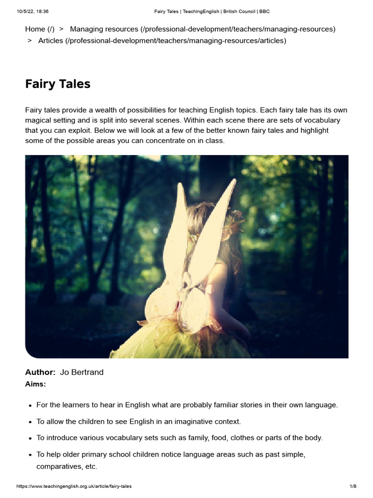 Fairy Tales - TeachingEnglish - British Council - BBC | PDF