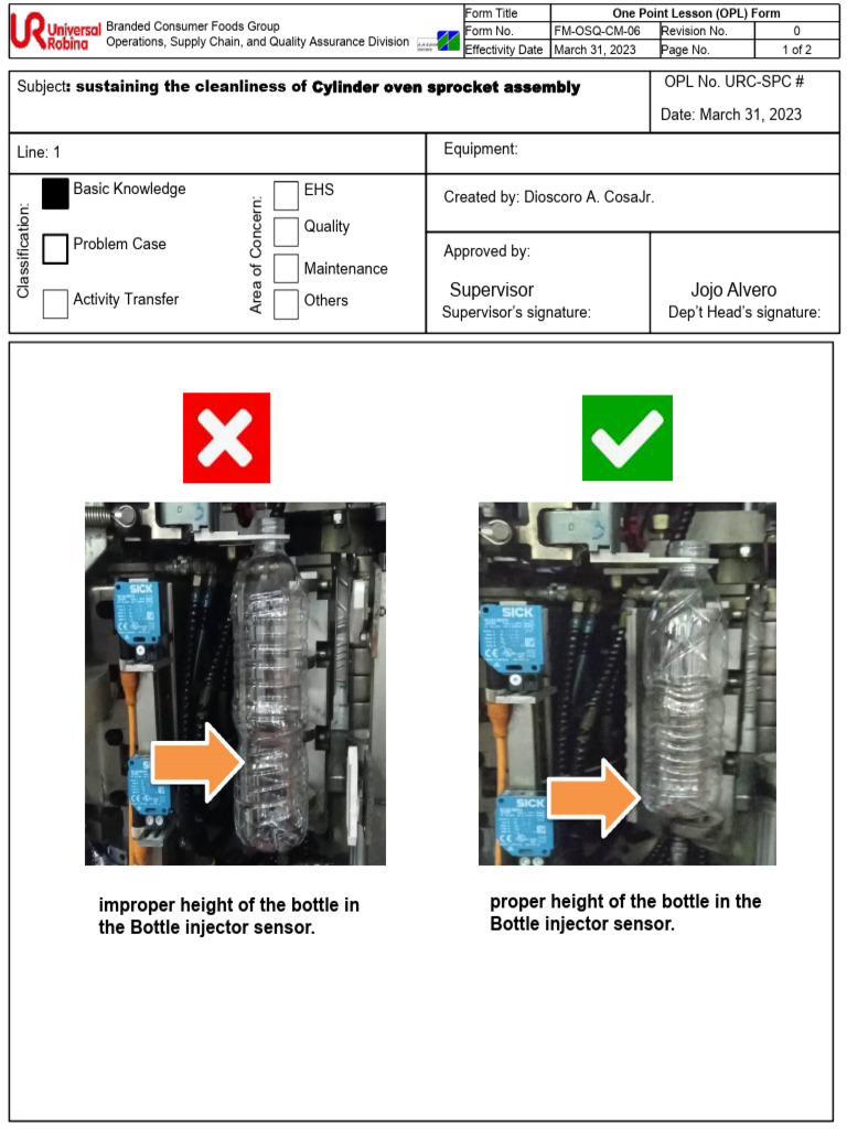 OPL - Blank Form (March April) | PDF