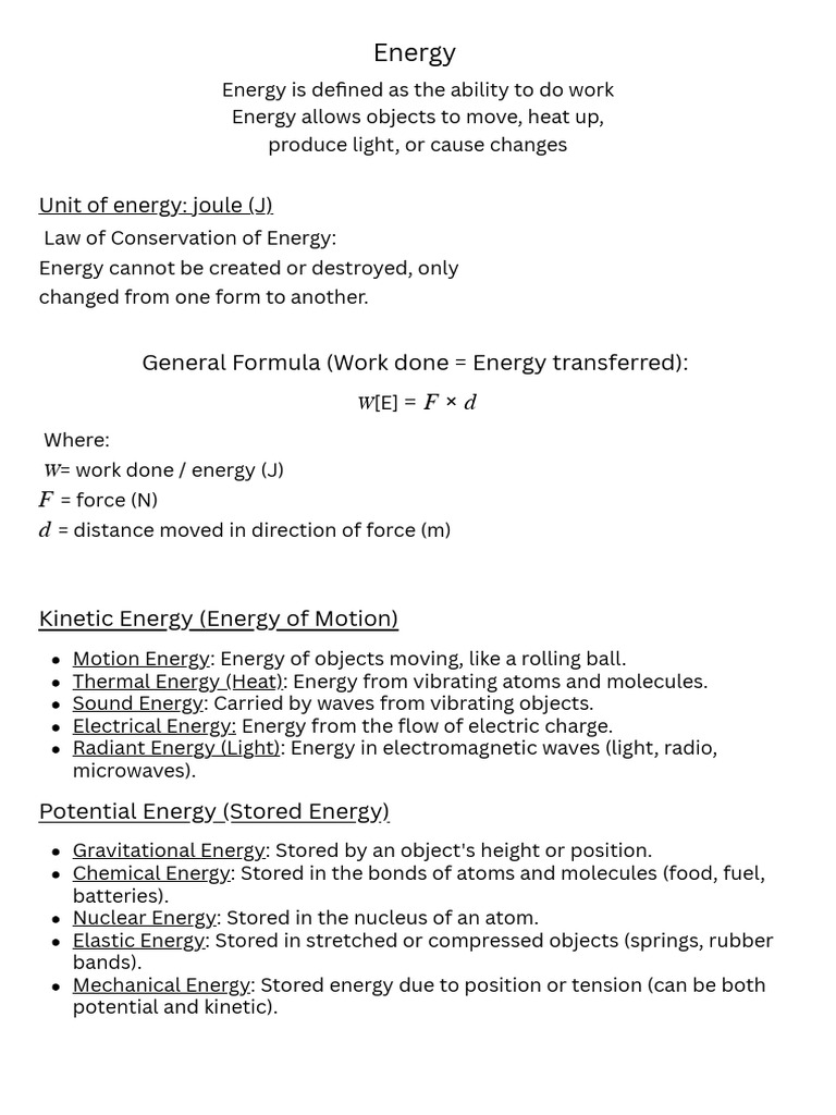Energy | PDF