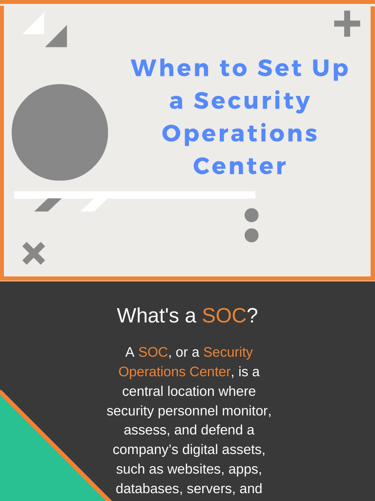 When and How To Setup A Soc 170104145417 | PDF | Computer Science ...