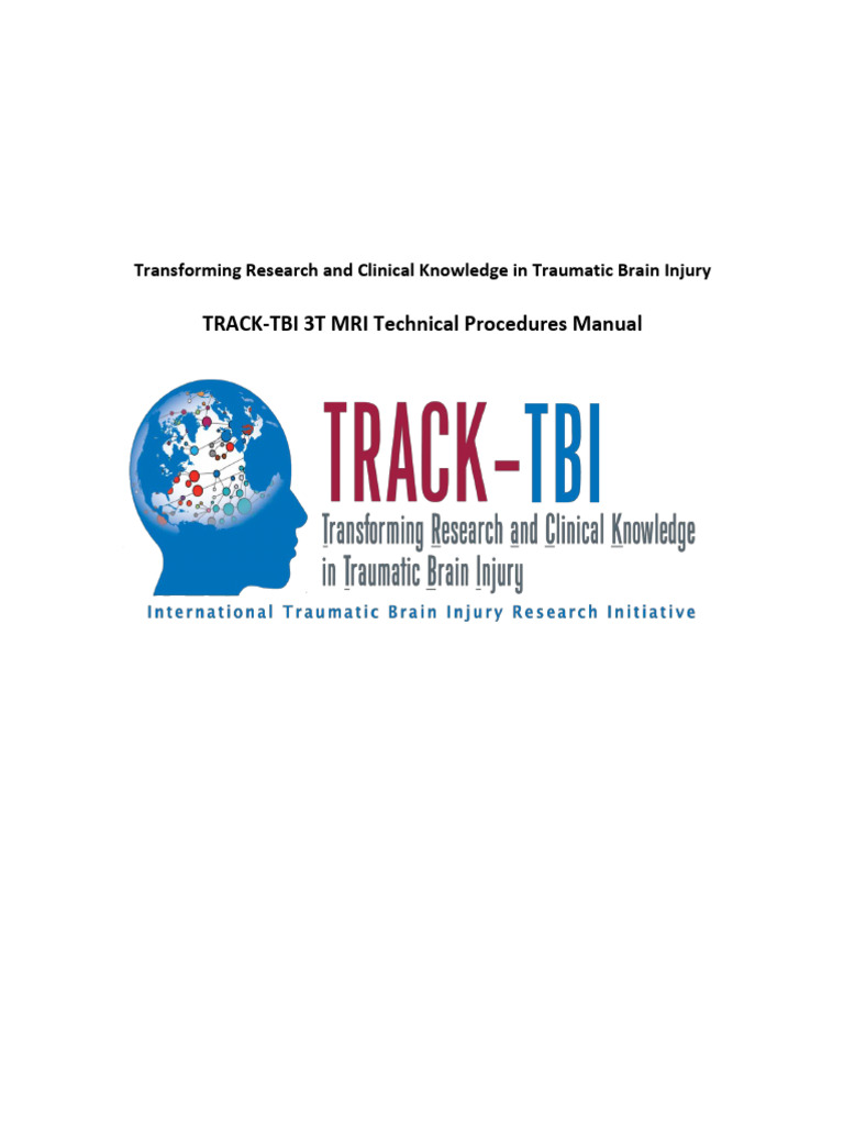 V3 TRACK-TBI MRI Manual 27JULY2018 | PDF