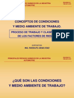 Concepto de Condiciones y Medio Ambiente de Trabajo