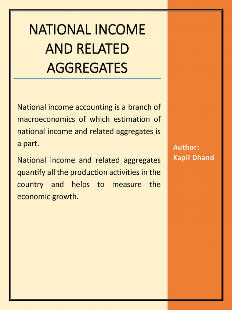 XII, Economics, Macro, Notes, National Income For All | PDF