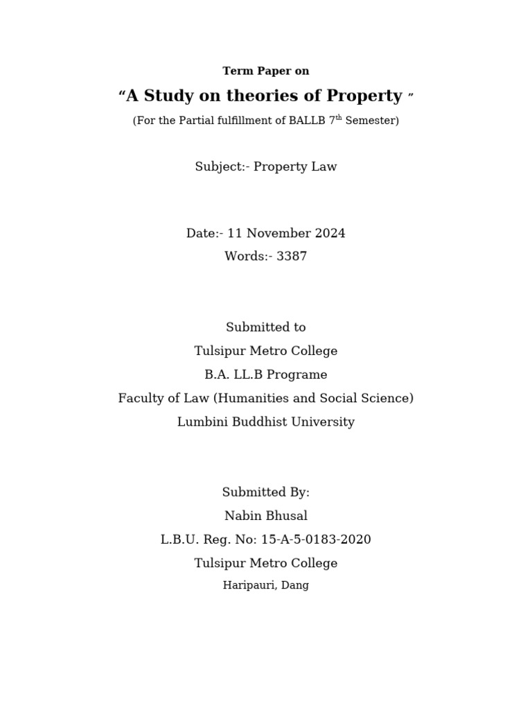 Property | PDF | Property | Ownership