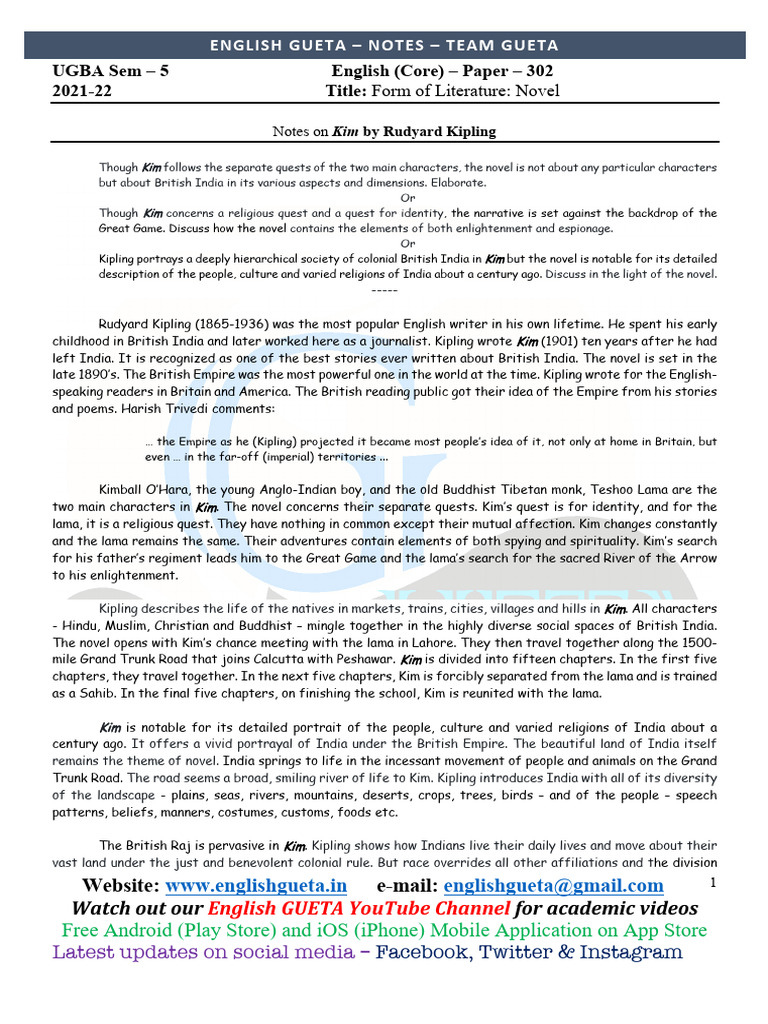 302 AP Kim Notes | PDF
