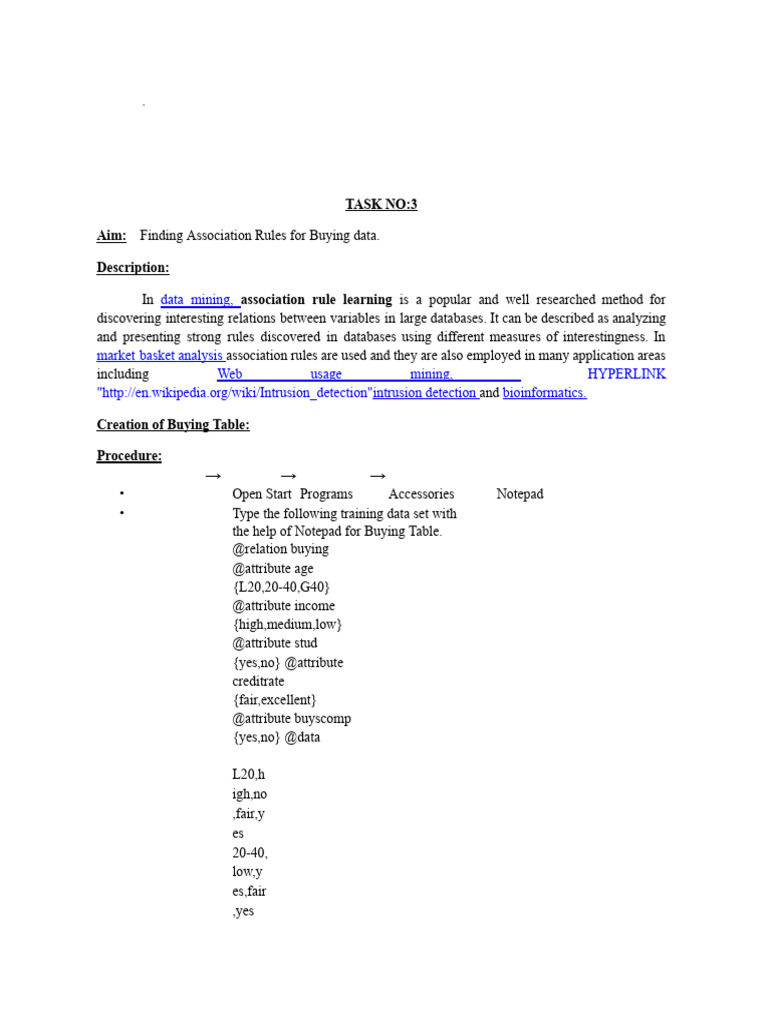 DM LAB MANUAL 2025-26 IV Year I Semester | PDF