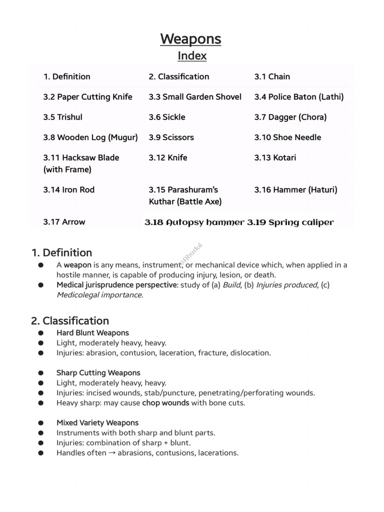 Weapons | PDF
