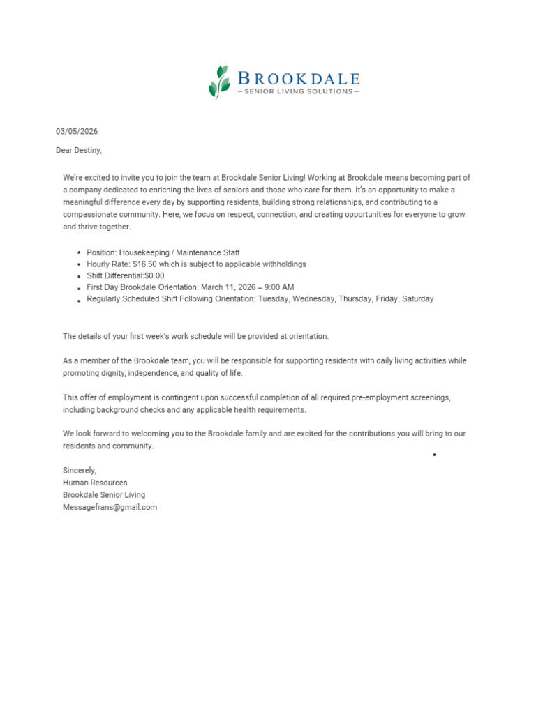 Offer Letter | PDF
