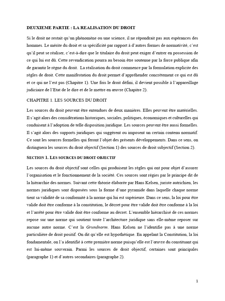 La Realisation Du Droit | PDF