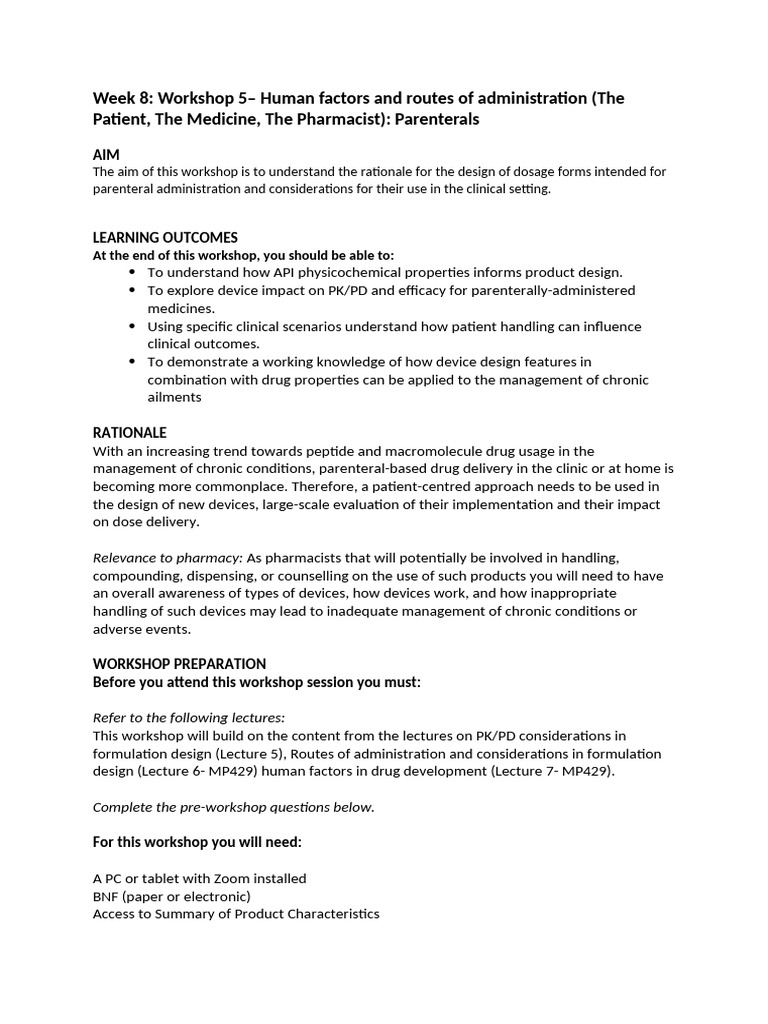 Human Factors Workshop | PDF