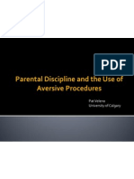 Parental Discipline and The Use of Aversive Procedures - Veleno