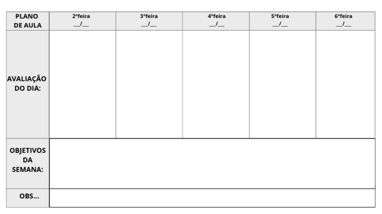 Plano de Aula Professoras 2026 | PDF