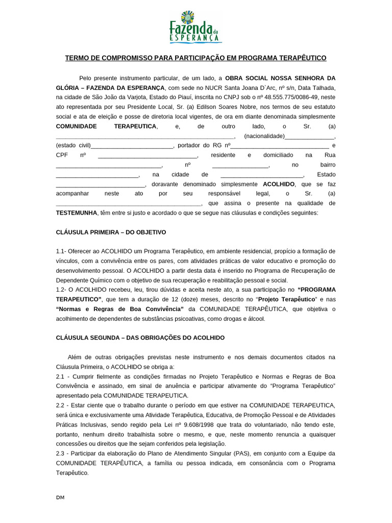 05 Termo de Compromisso | PDF