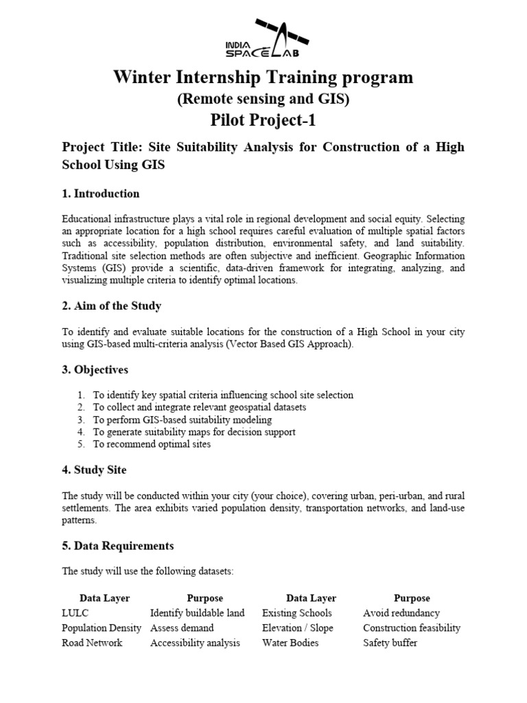 Remote Sensing Gis Project | PDF