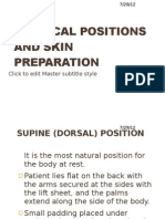 Surgical Positions and Skin Preparation