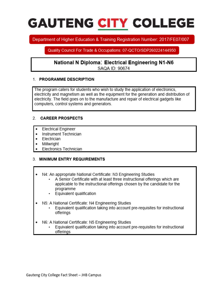 Nated Electrical Engineering | PDF
