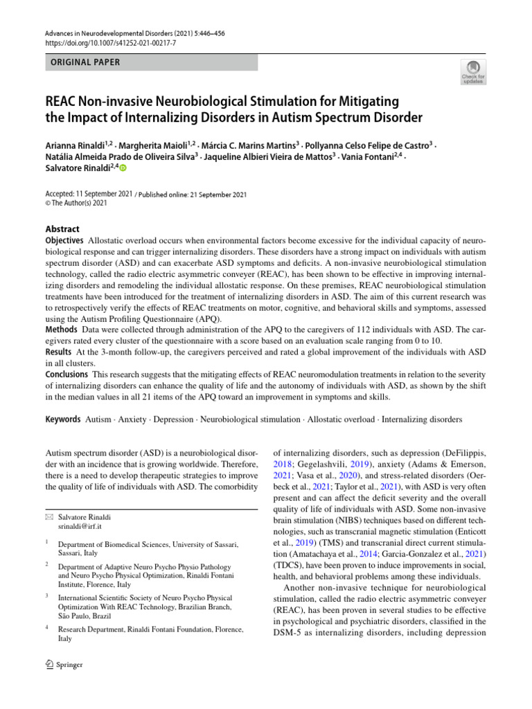 REAC Autismo | PDF