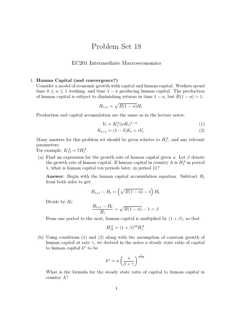 Problem Set 18 Answers | PDF | Applied Mathematics | Mathematics