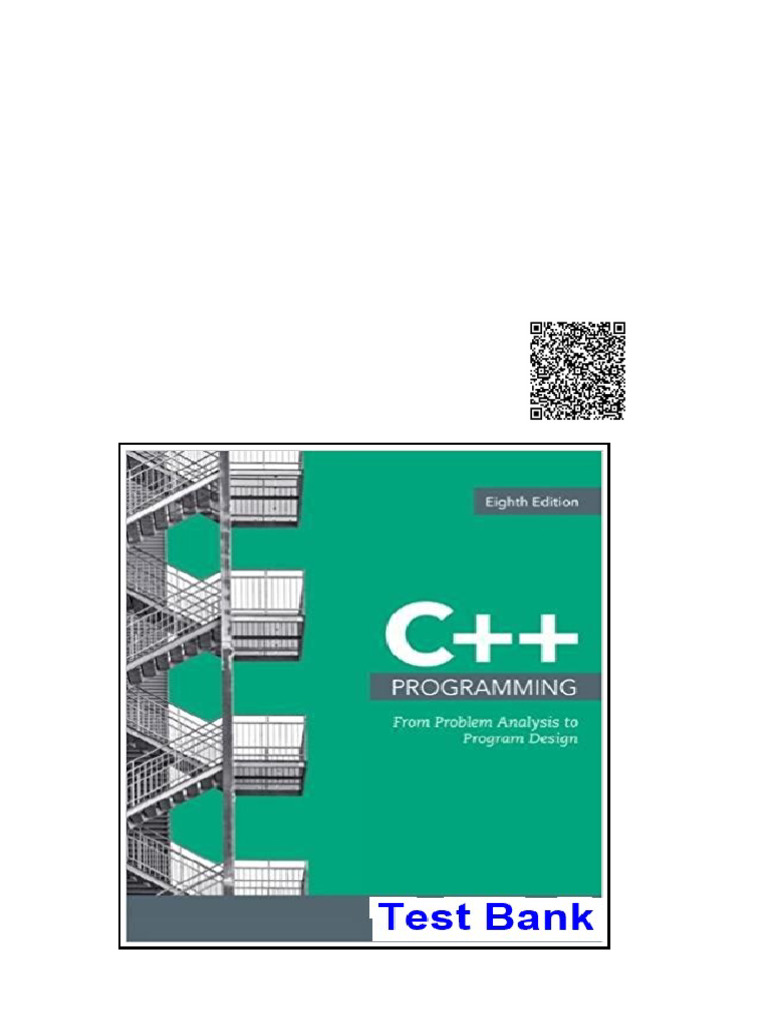 C++ Programming From Problem Analysis To Program Design 8Th Edition ...