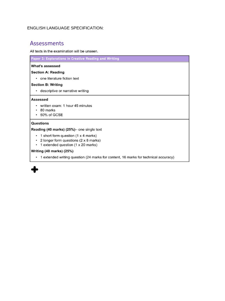 English Language Specification | PDF