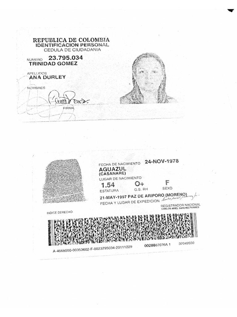 Fotocopia de La Cedula | PDF