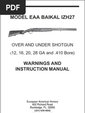 Baikal Izh 27 Manual Lawn