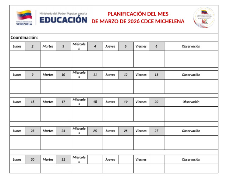 Planificacion Cdce | PDF
