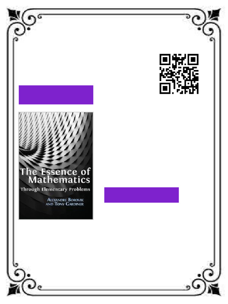 The Essence of Mathematics Through Elementary Problems 1st Edition ...