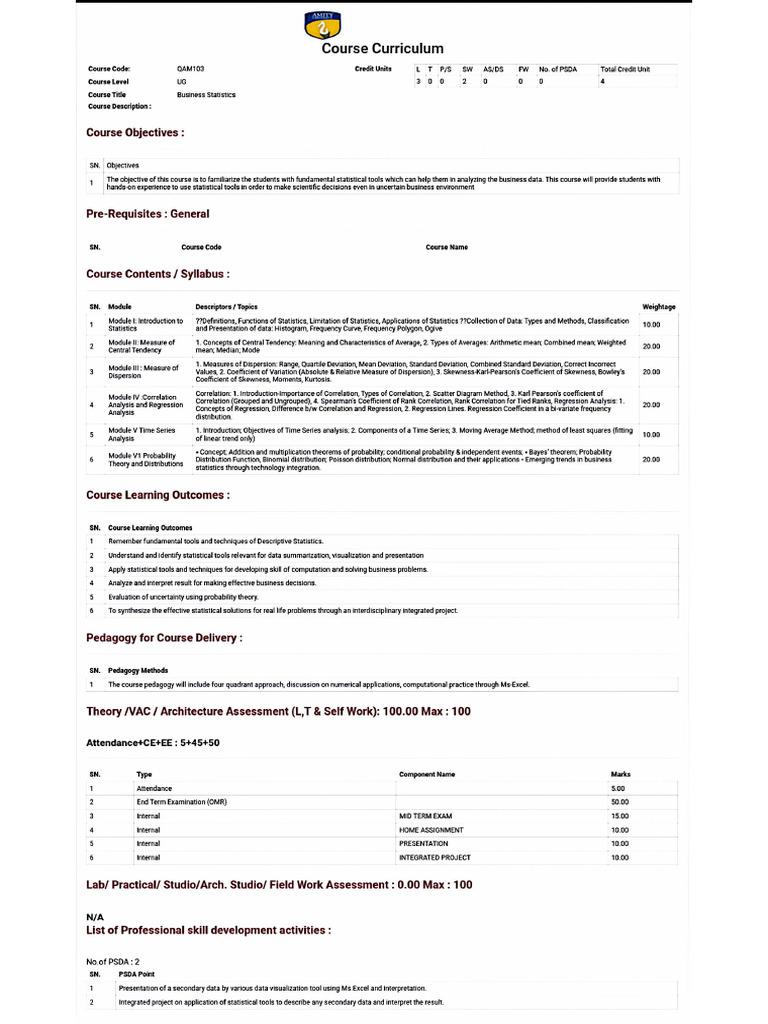 4 Course Outline | PDF